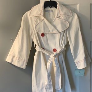 Jennifer Reale Design size 6 cotton trench! NWT!!